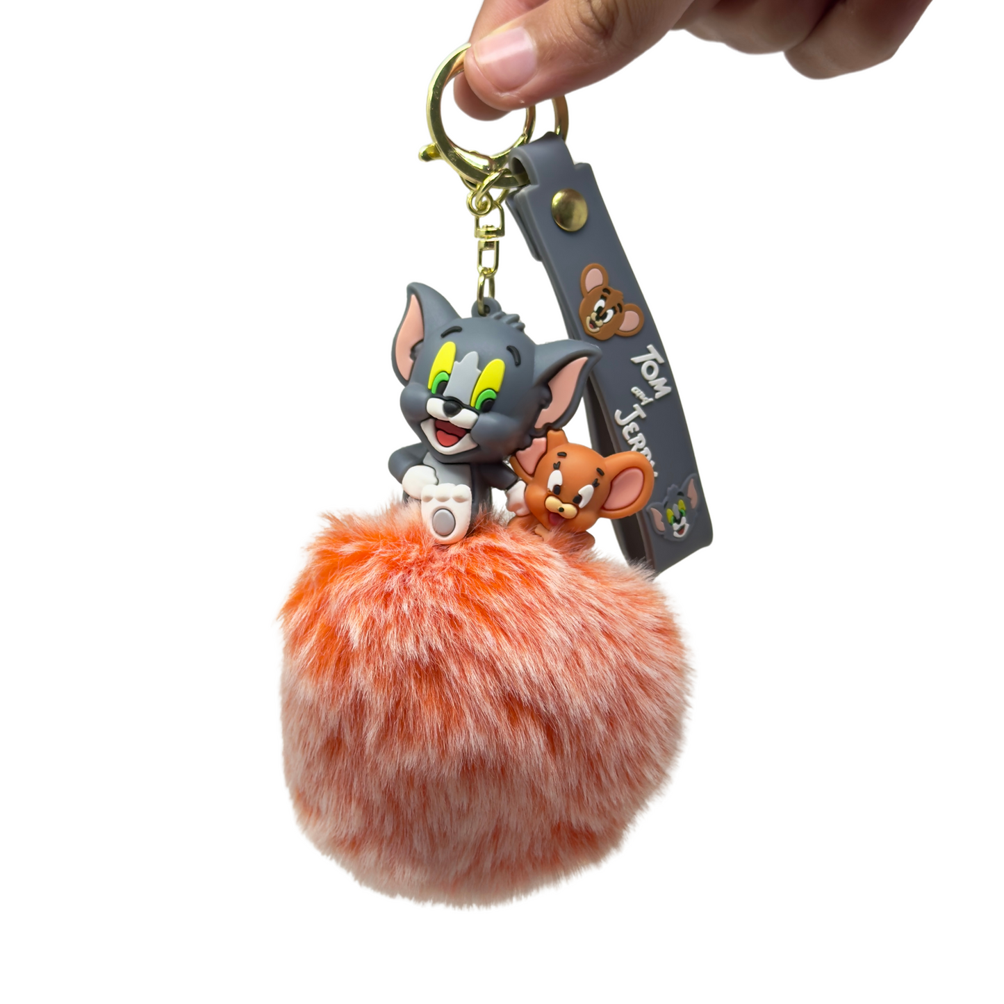 Tom and Jerry Furry Keychain