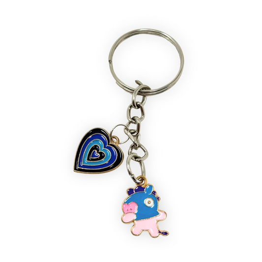 BTS Heart Keychain