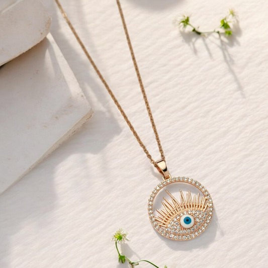 The Guardian Eye Necklace Rose Gold