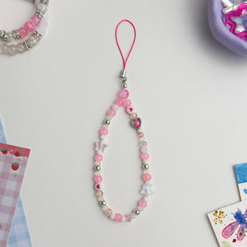 Pink STAR-GIRL Phone Charm