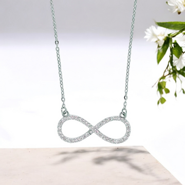 Silver Infinity Glow Necklace