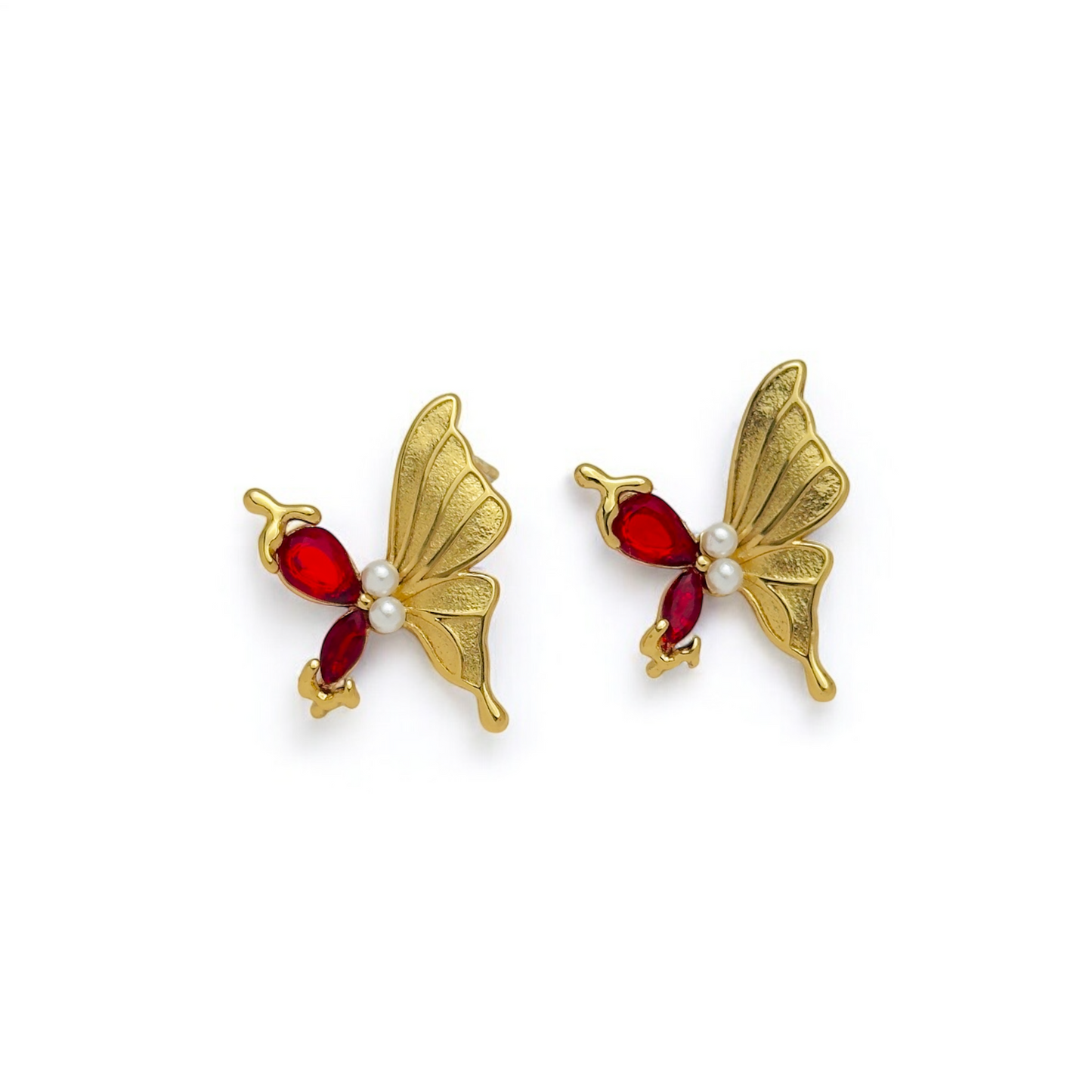 Scarlet Flutter Studs