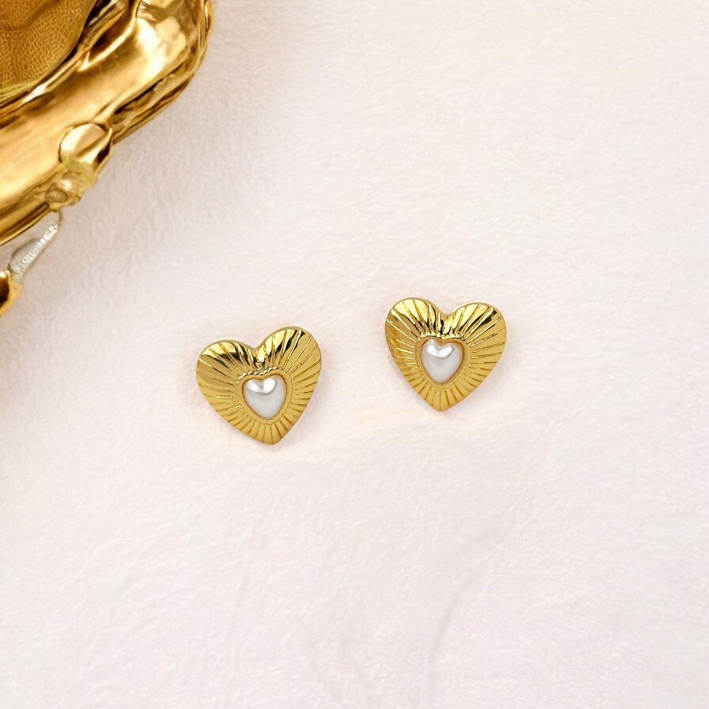 Aurora Heart Studs