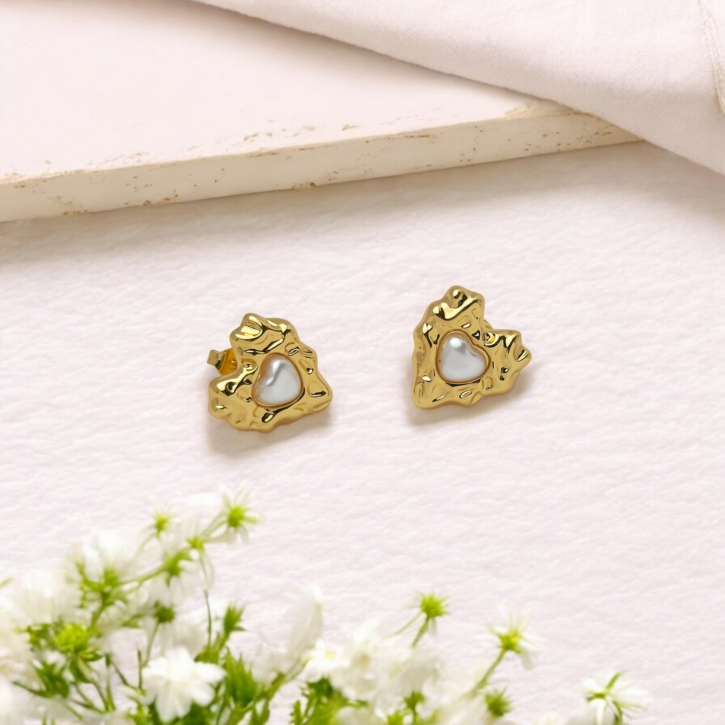 Molten Heart Studs