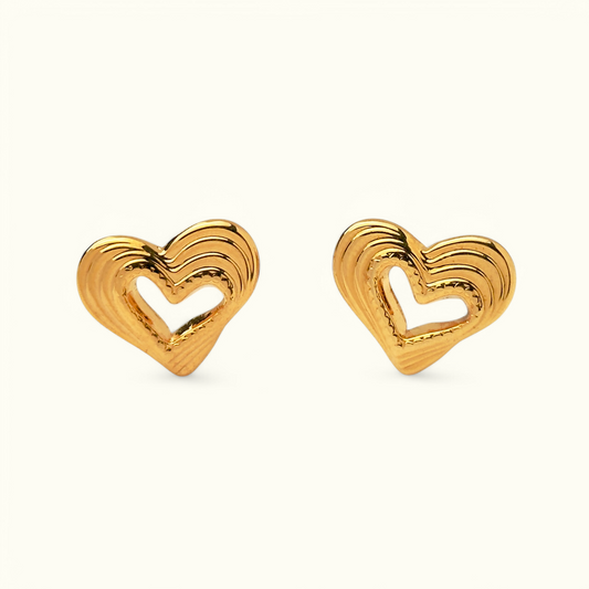 Ethereal Heart Studs