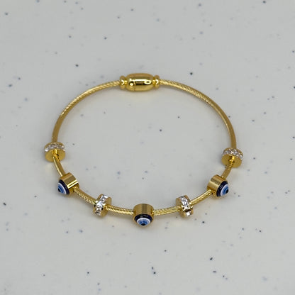 Crystal Guardian Evil Eye Bracelet