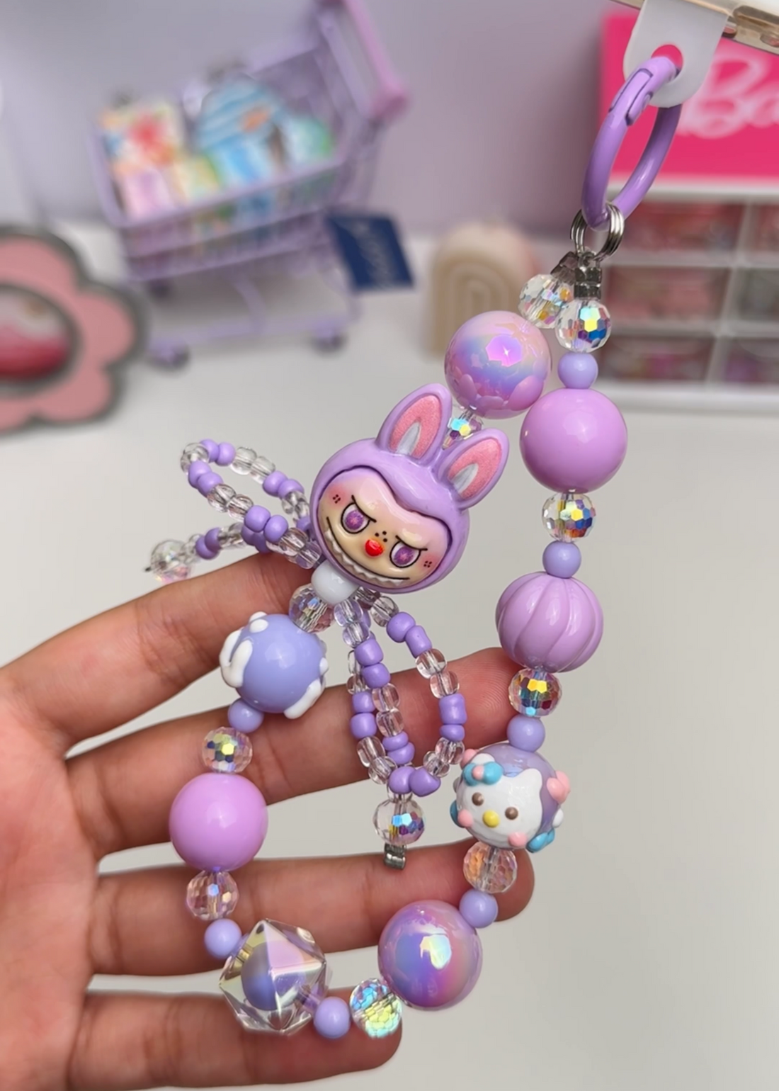 Lavender Mischief Labubu Charm