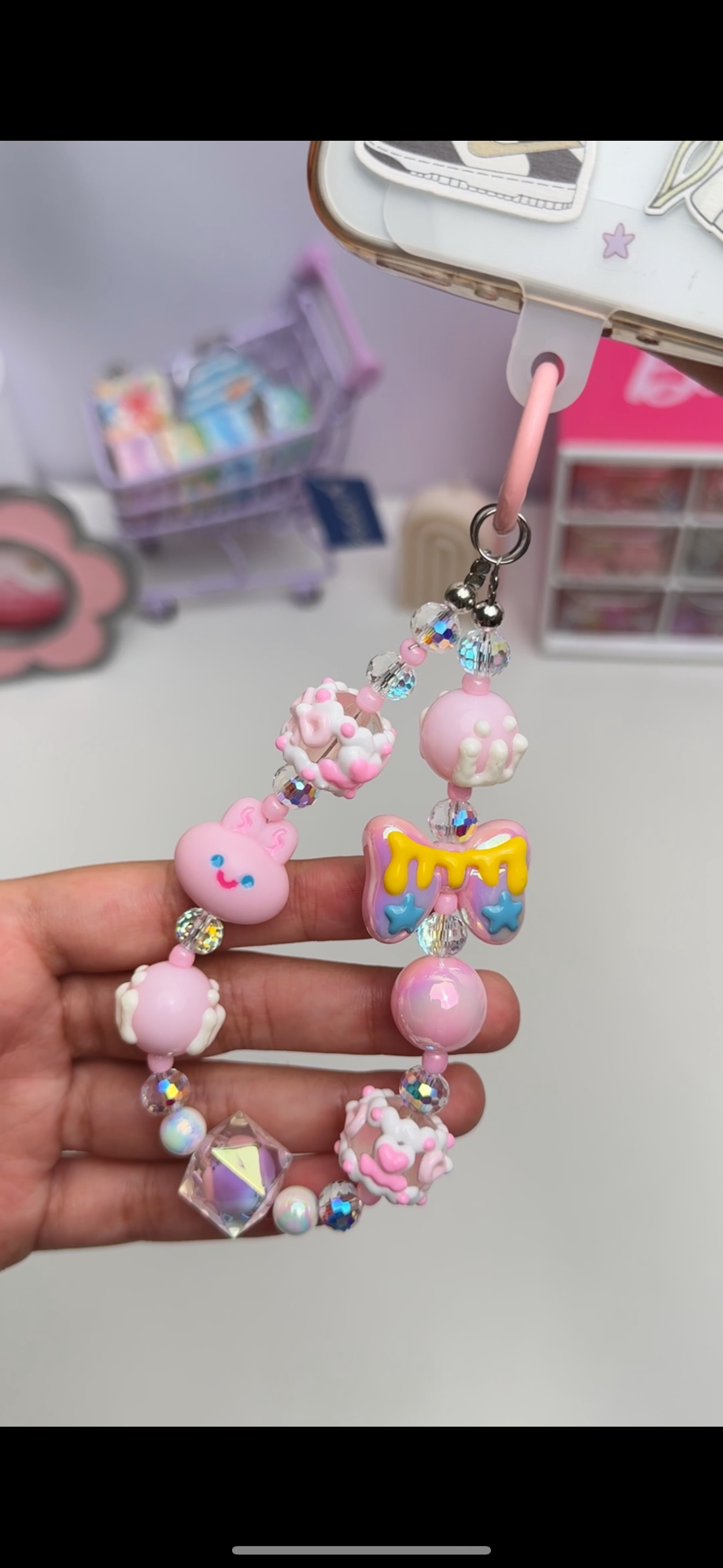 Candy Drip Bunny Charm