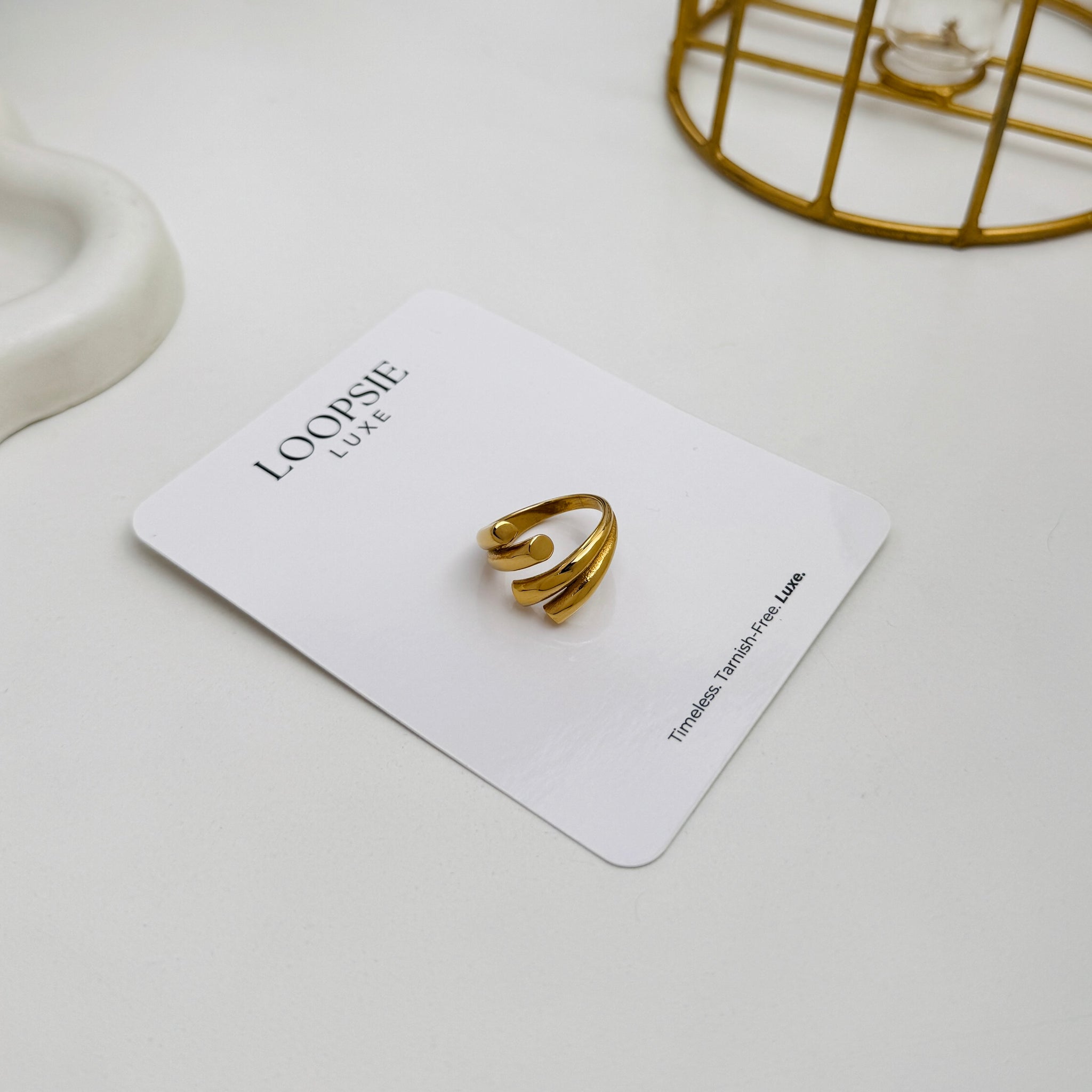 Sculpted Flow Ring
