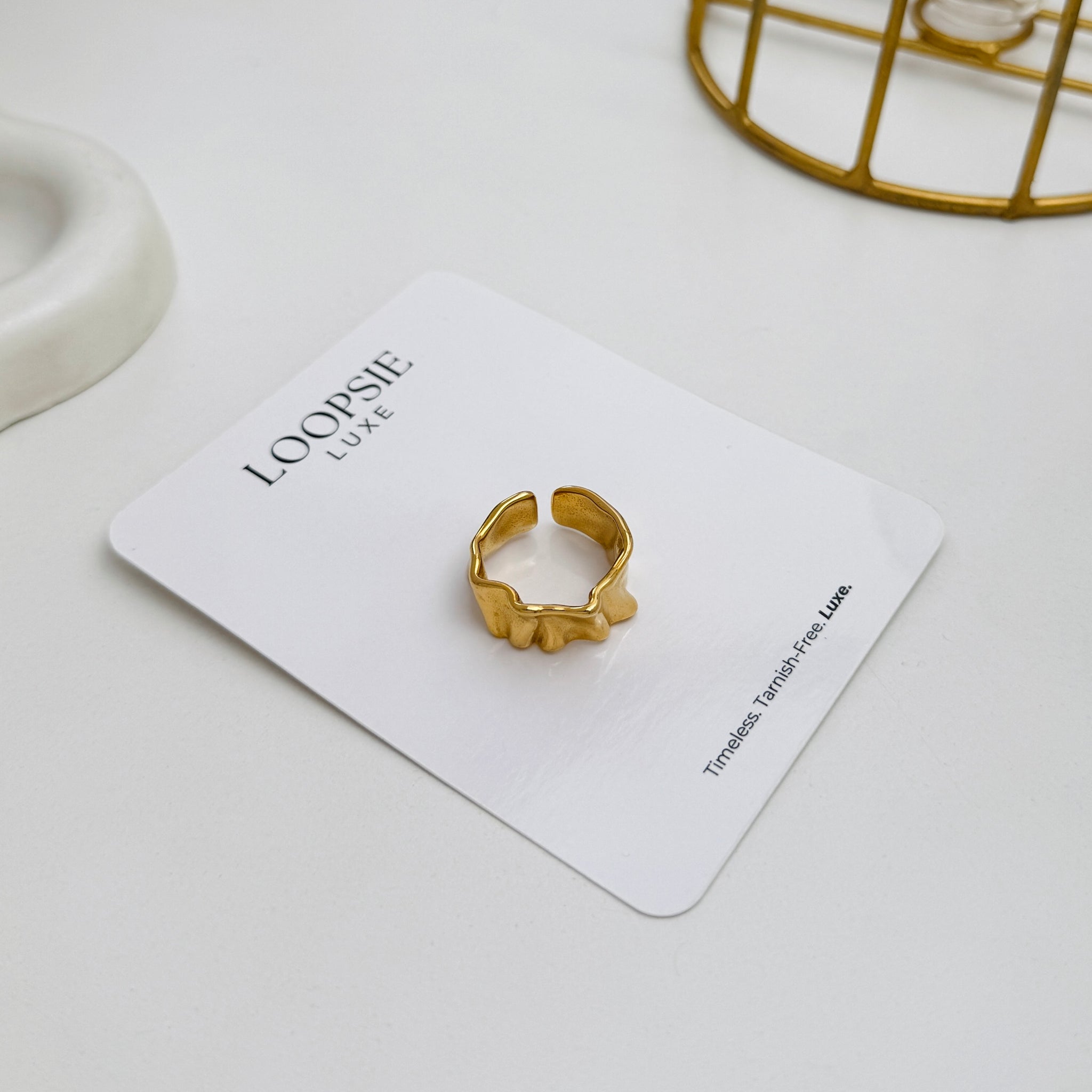 Molten Gold Ring