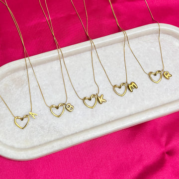 HeartStopper Initial Necklace