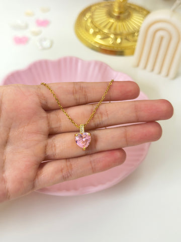 Blush Heart Necklace