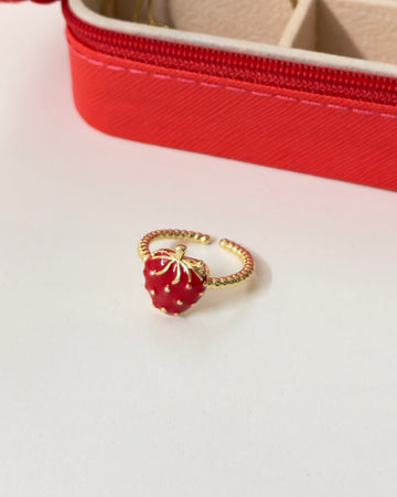 Strawberry Charm Ring