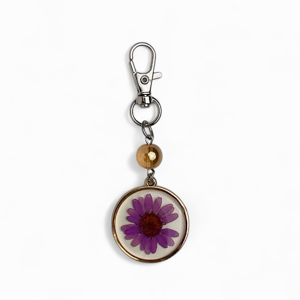 Purple Daisy Charm