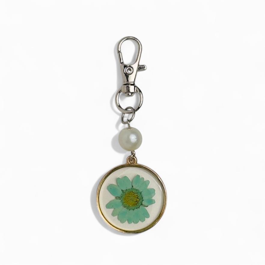 Mint Daisy Charm