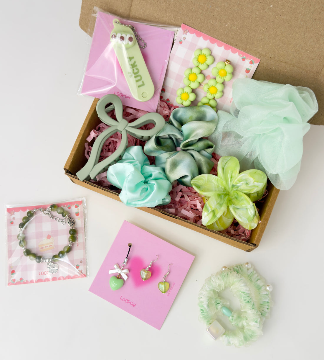 Loopsie JoyBox – Minty Bloom Edition | Green Gifting Hamper for Girls