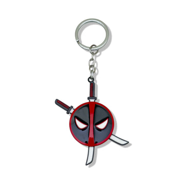 Deadpool blades keychain – red glow