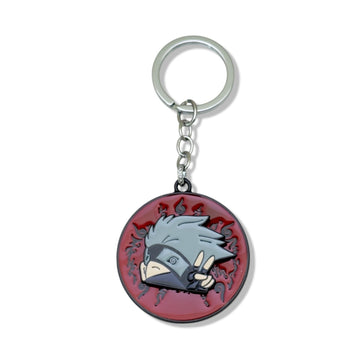 Kakashi Chibi Flame Keychain