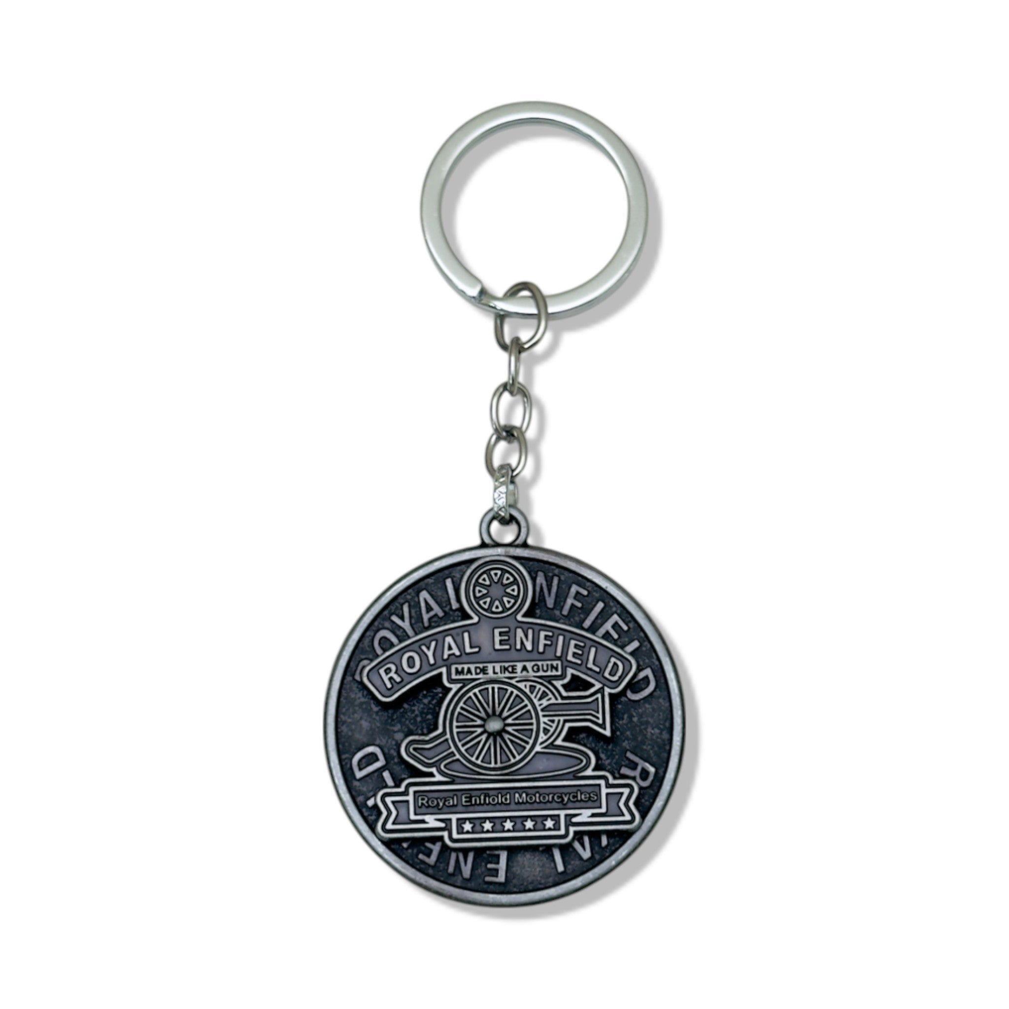 Royal Enfield Matte Black Keychain