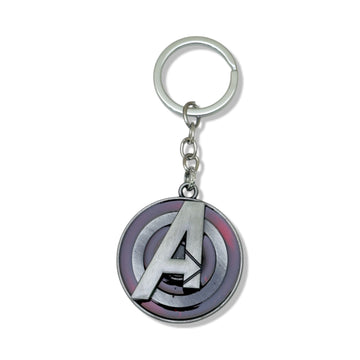 Avengers logo keychain – brushed silver