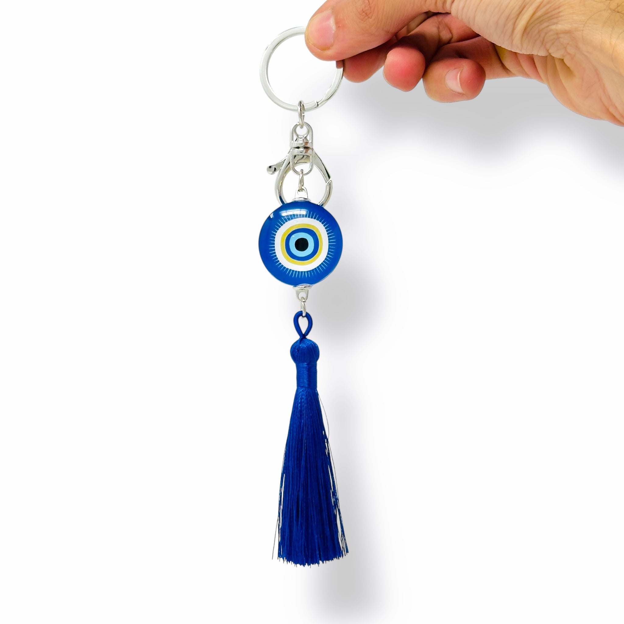 Nazar Evil Eye Tassel Keychain (Classic)