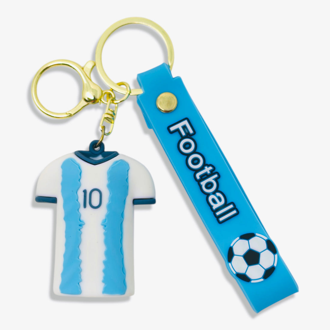 Sky Stripes Jersey Keychain