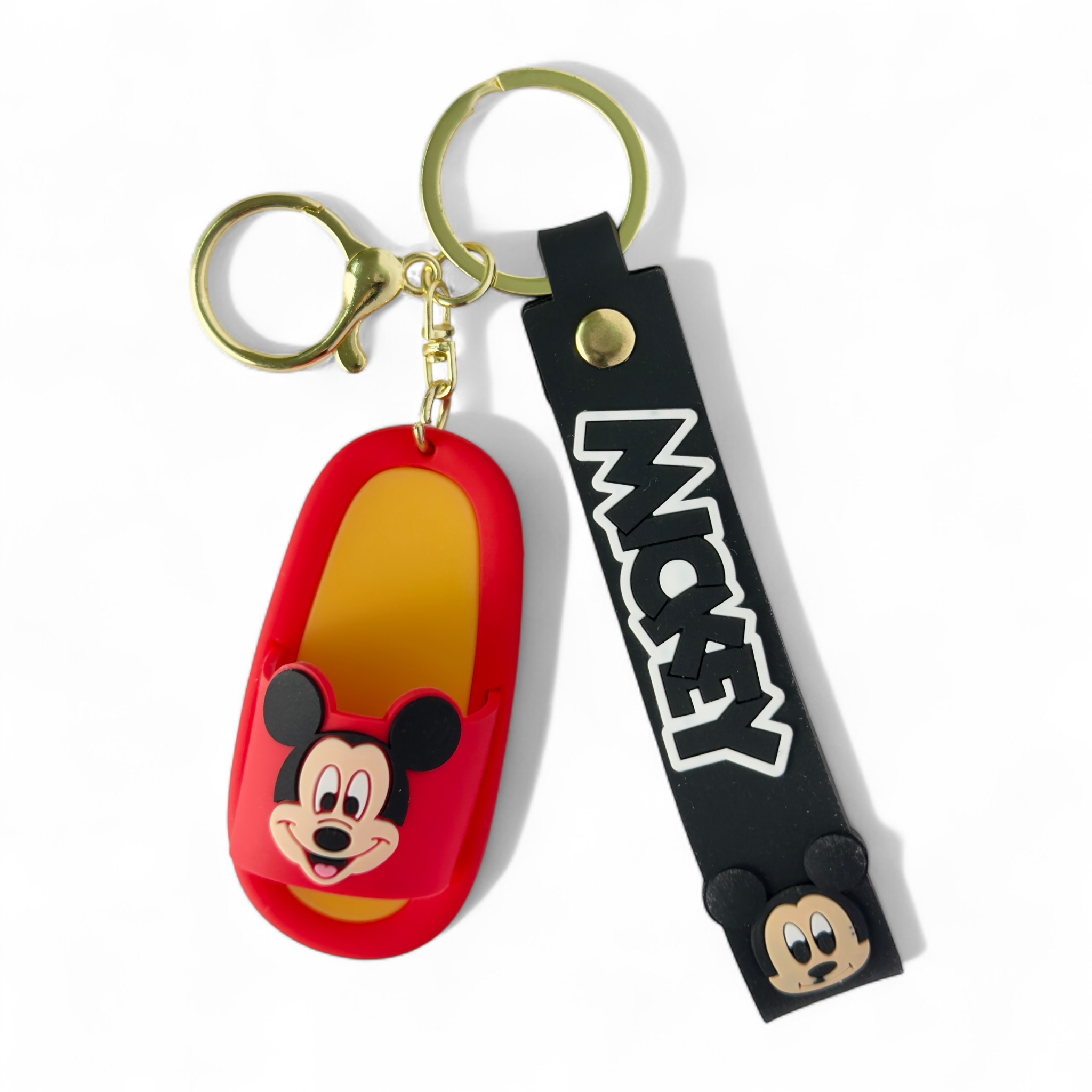 Mickey slipper keychain – red