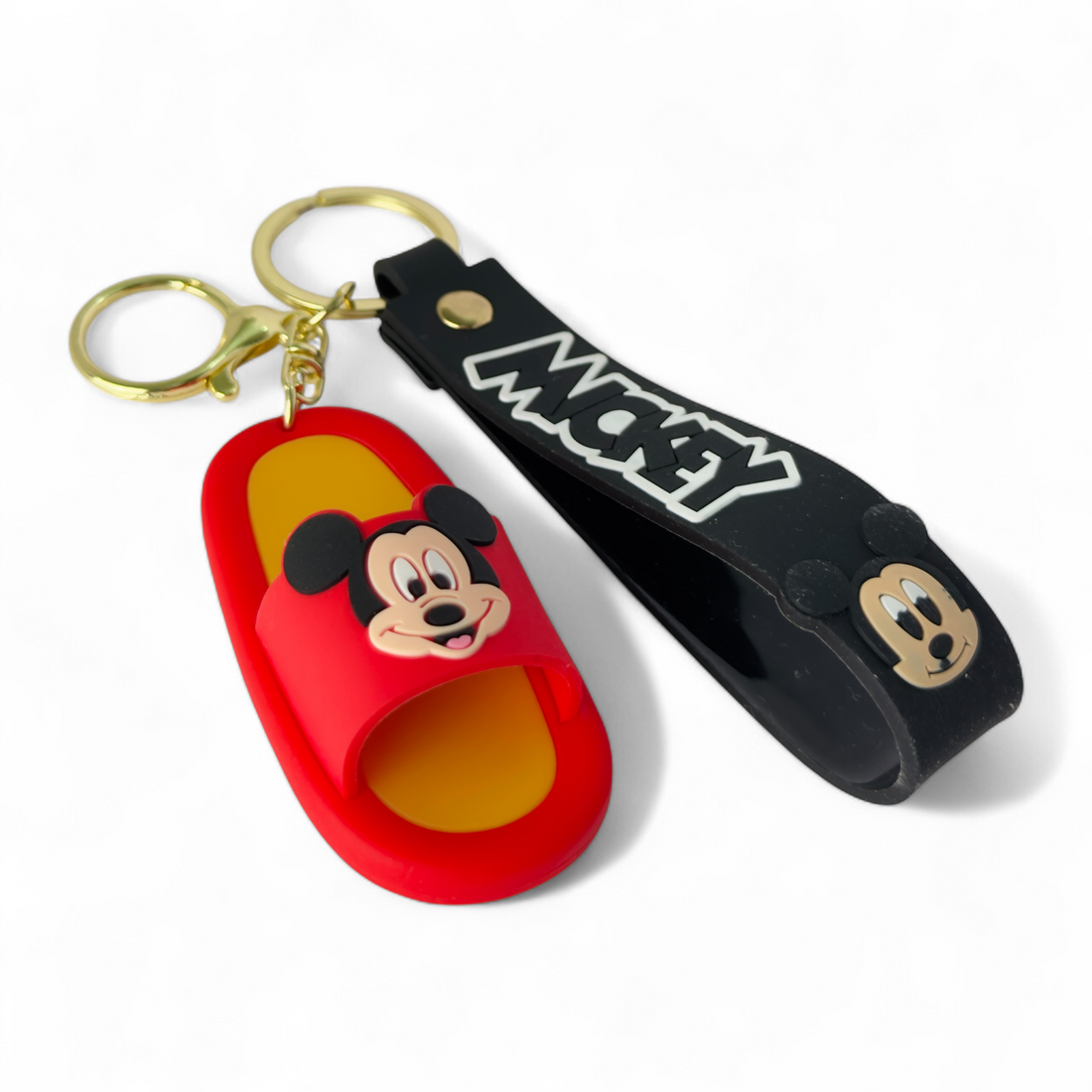 Mickey slipper keychain – red