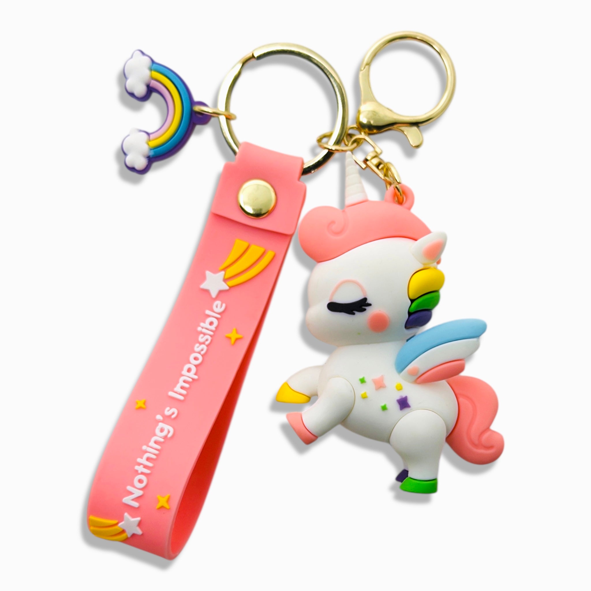 Peach Unicorn Dream keychain