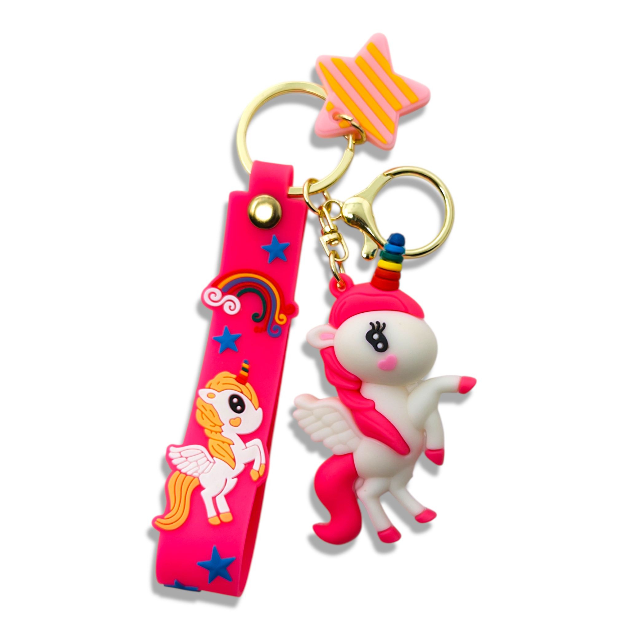 Hot Pink Unicorn Dream keychains