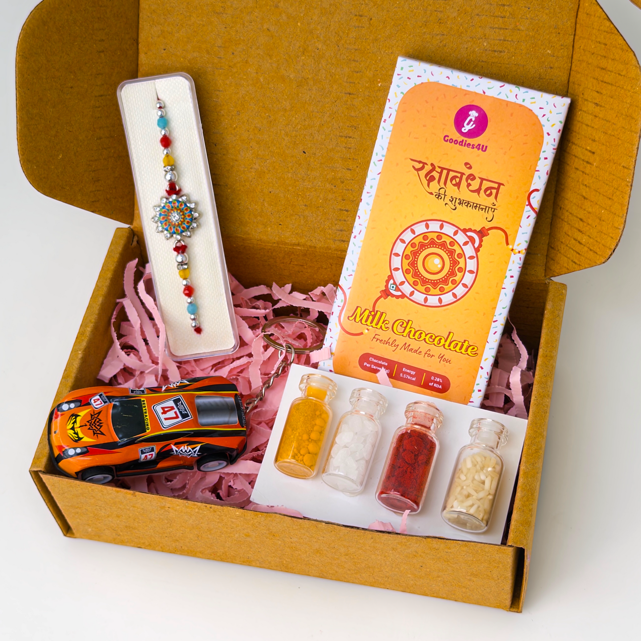 Yellow Mandala Rakhi Hamper- From Sister to Brother