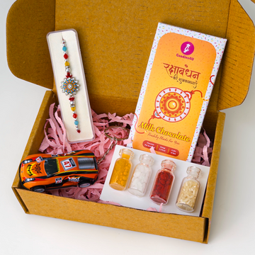 Yellow Mandala Rakhi Hamper- From Sister to Brother