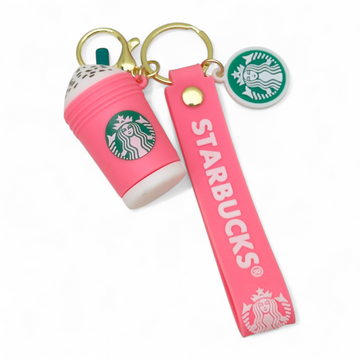 Starbucks drink cup keychain – pink