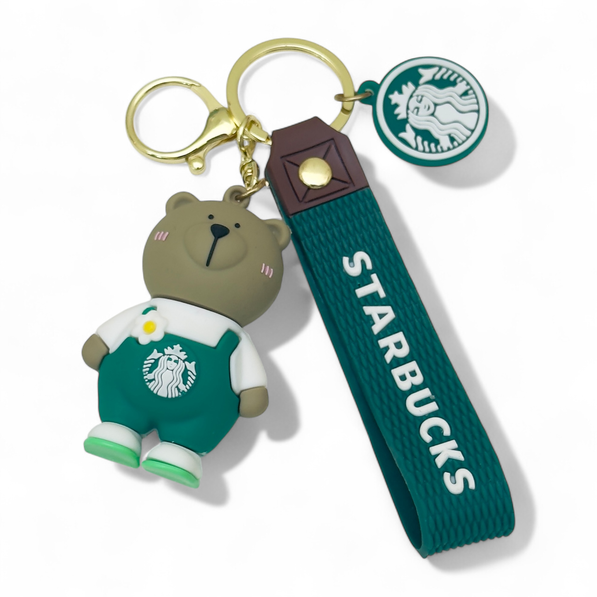 Starbucks bear keychain – flower outfit
