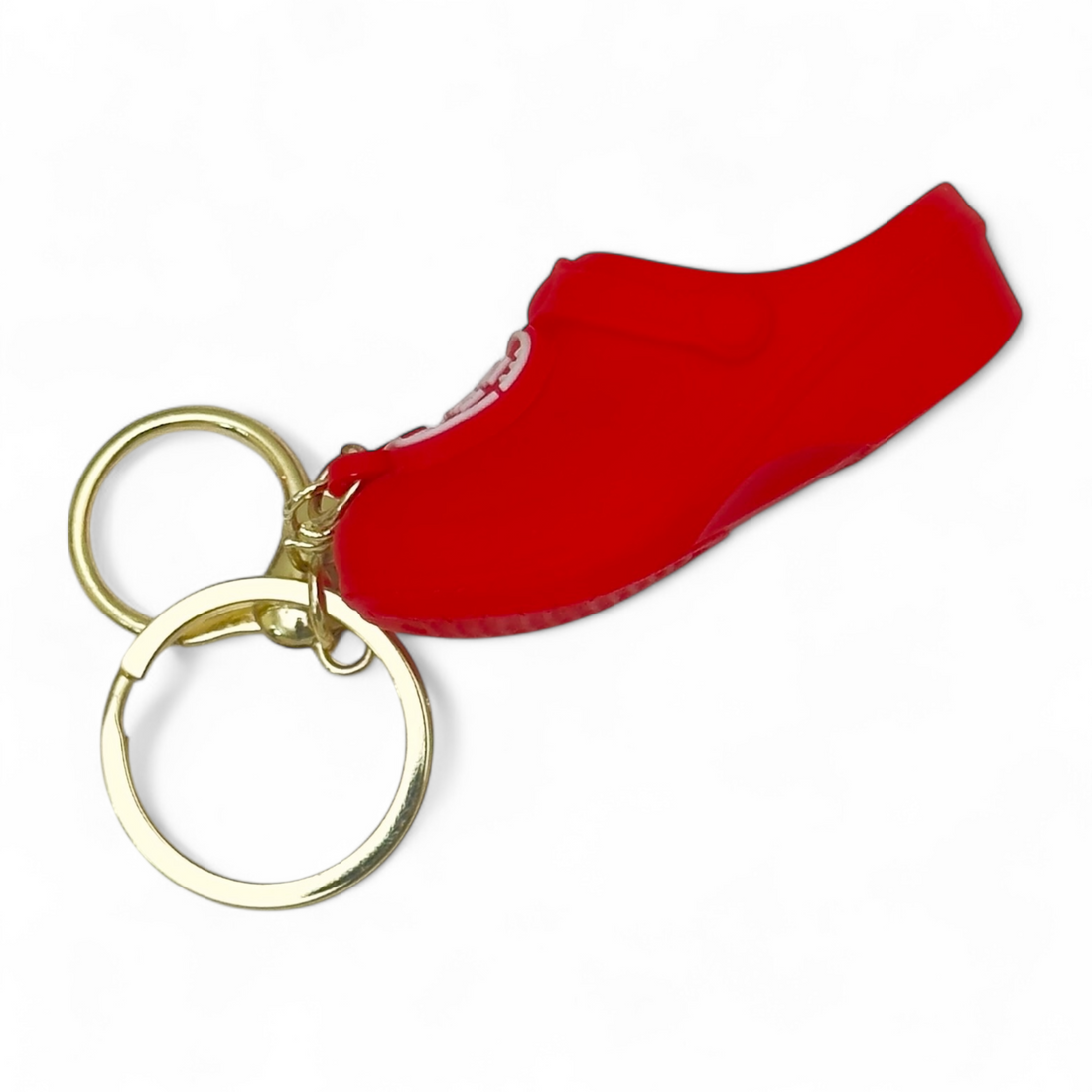 Hello kitty crocs keychain – red