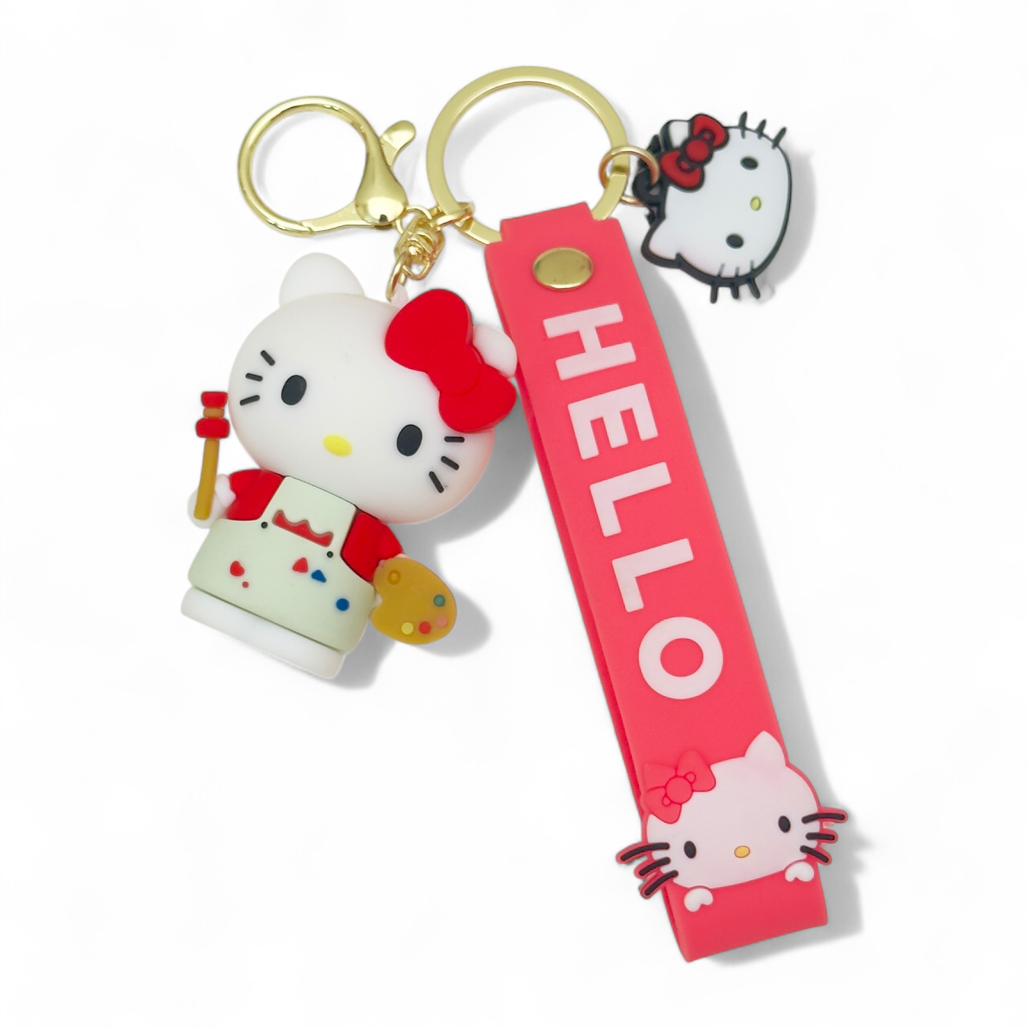 Hello kitty artist keychain – pink