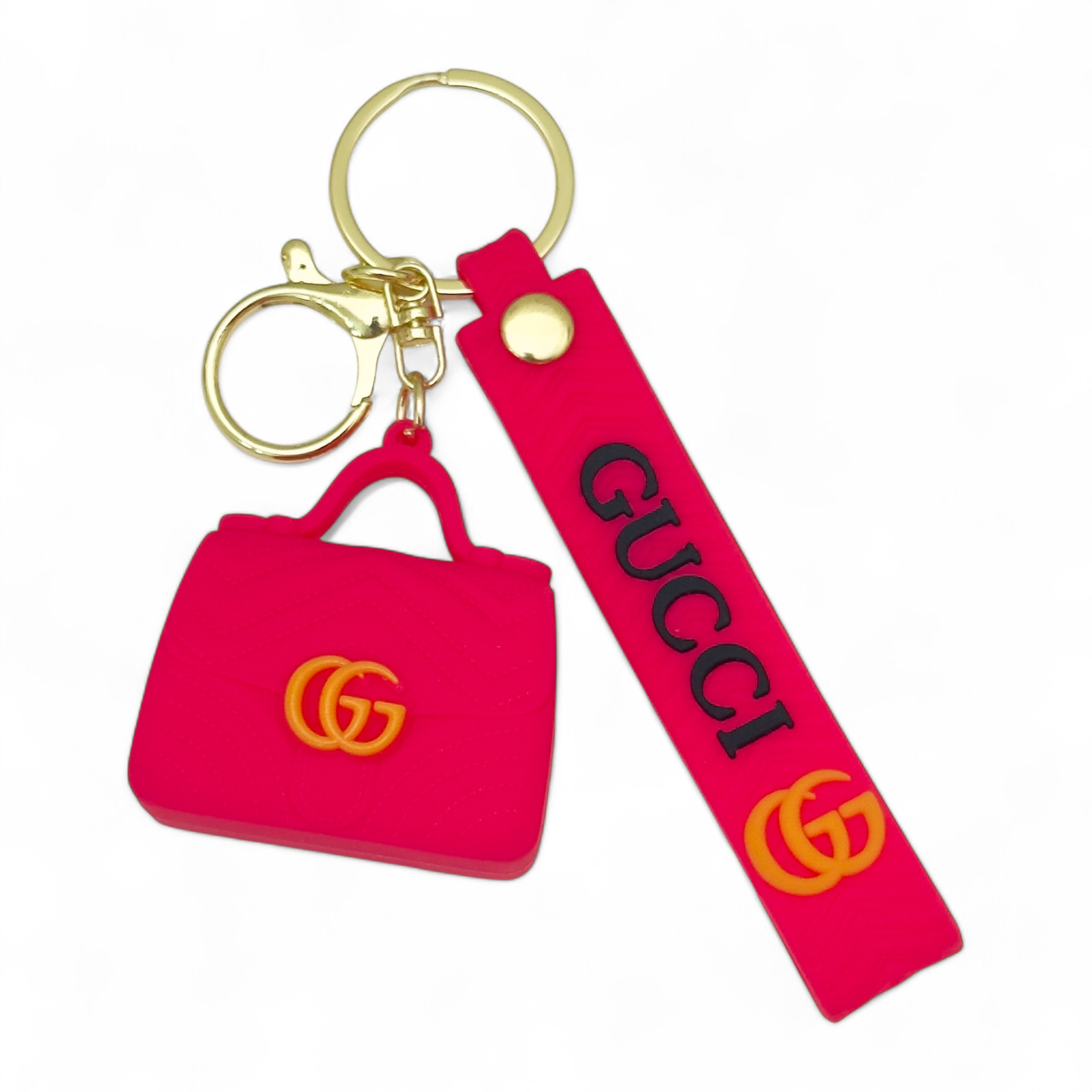 Gucci bag keychain – hot red pink