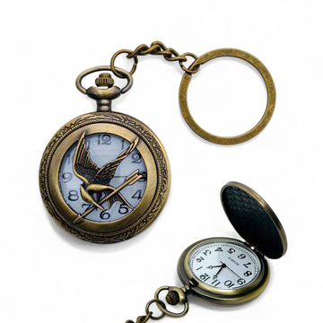 Soaring Arrow Vintage Pocket Watch Keychain