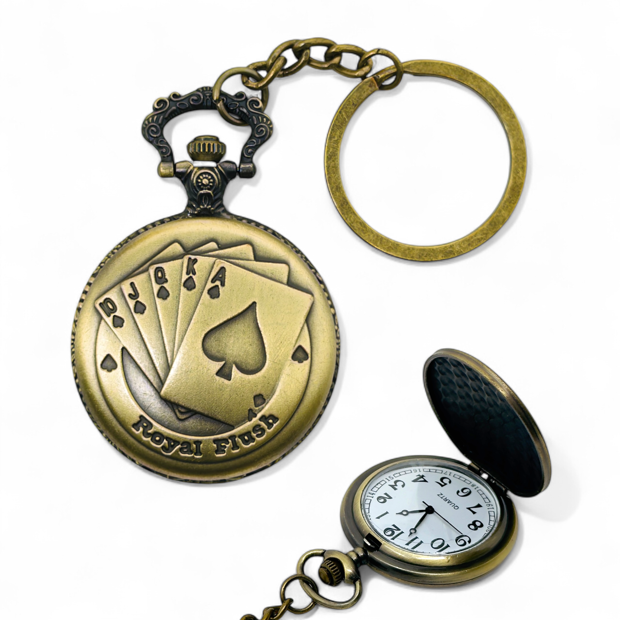 Royal Flush Pocket Watch