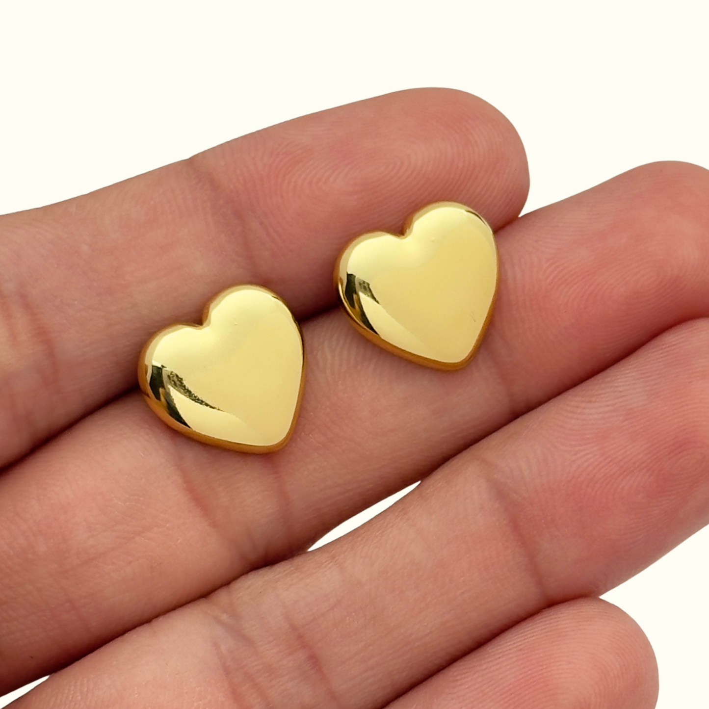 Amour Heart Studs