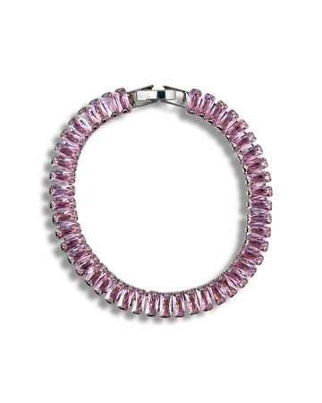 Rose Baguette Tennis Bracelet