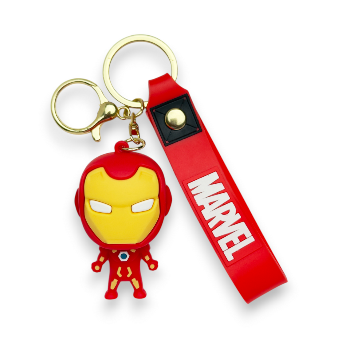 Iron Legend Mark 85 Marvel Iron Man Keychain with Red Strap