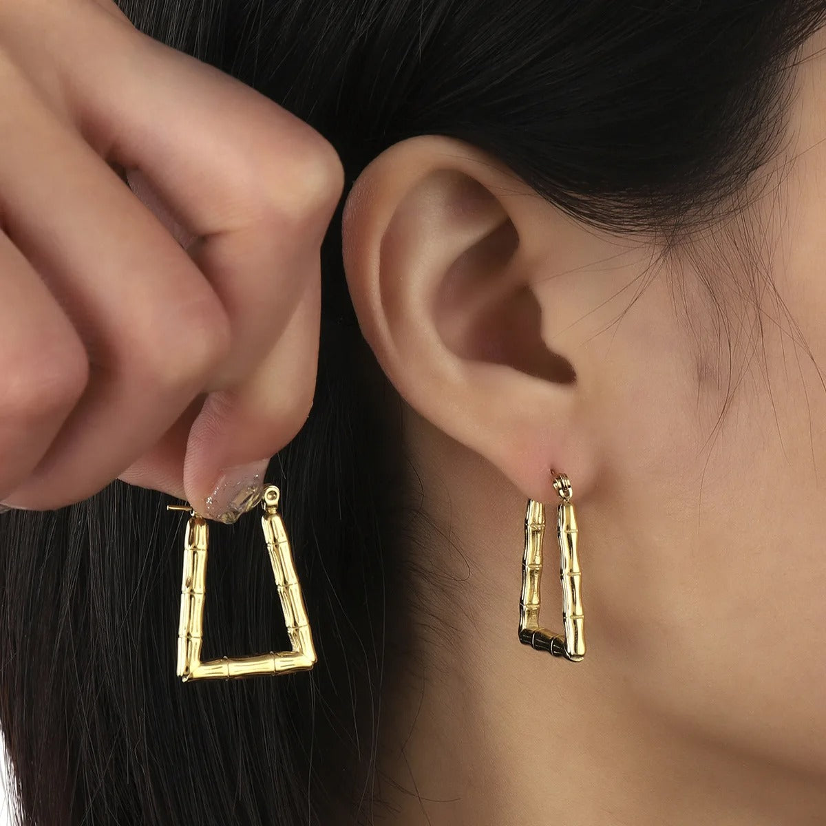 Bamboo Luxe Hoops