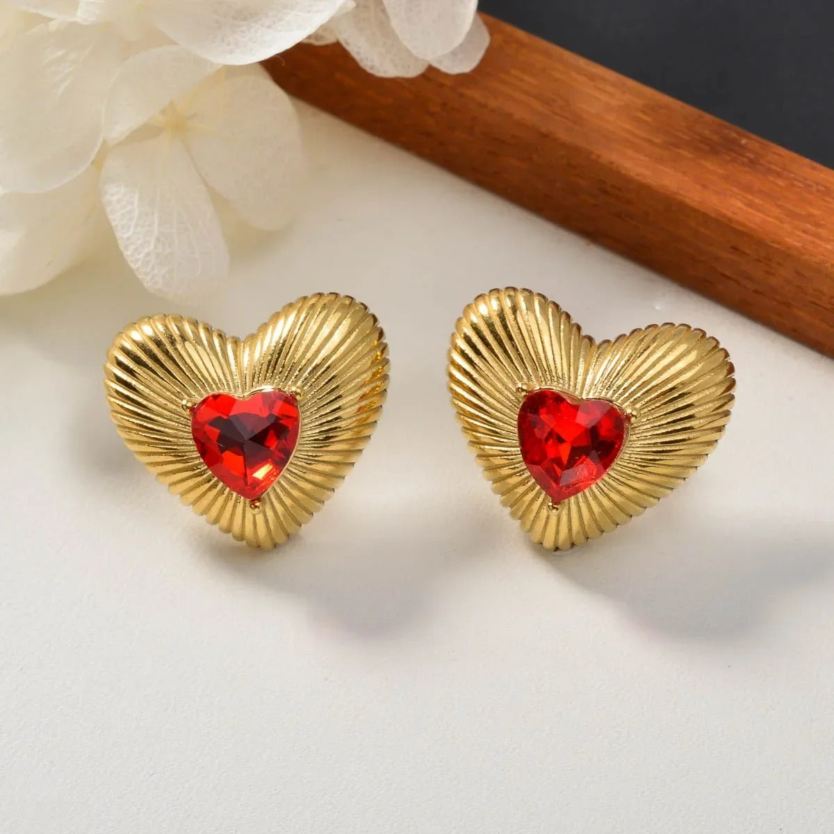 Scarlet Love Studs