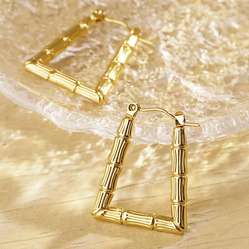 Bamboo Luxe Hoops