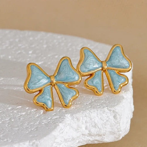 BELLE BOW RIBBON EARRINGS