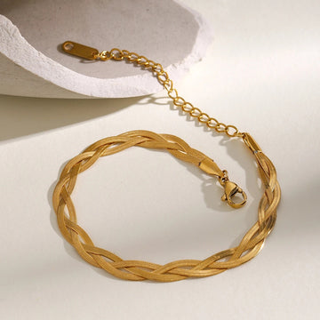 Golden Braid Bracelet