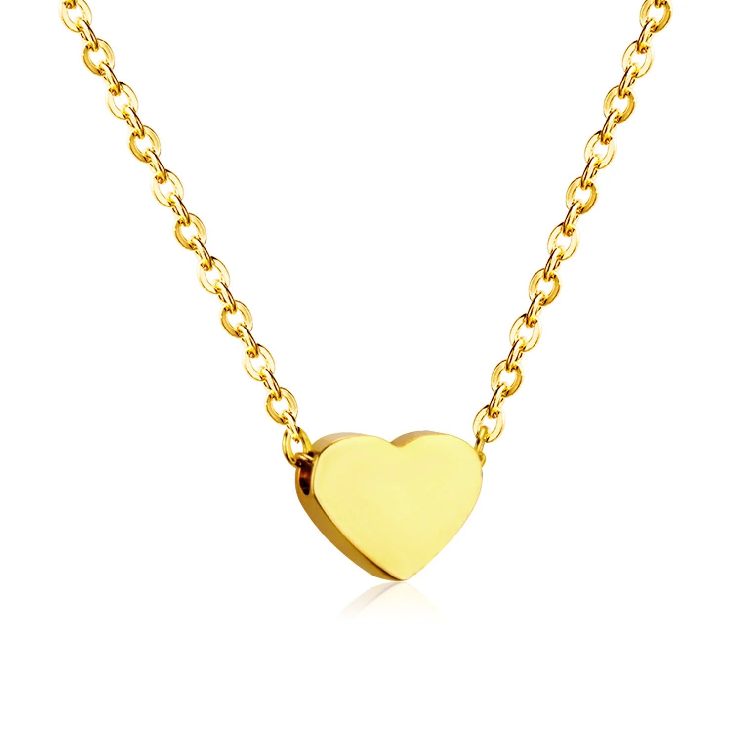 Golden Love Heart Necklace
