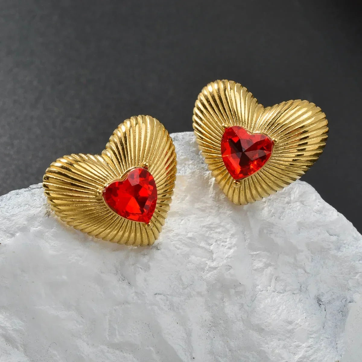 Scarlet Love Studs