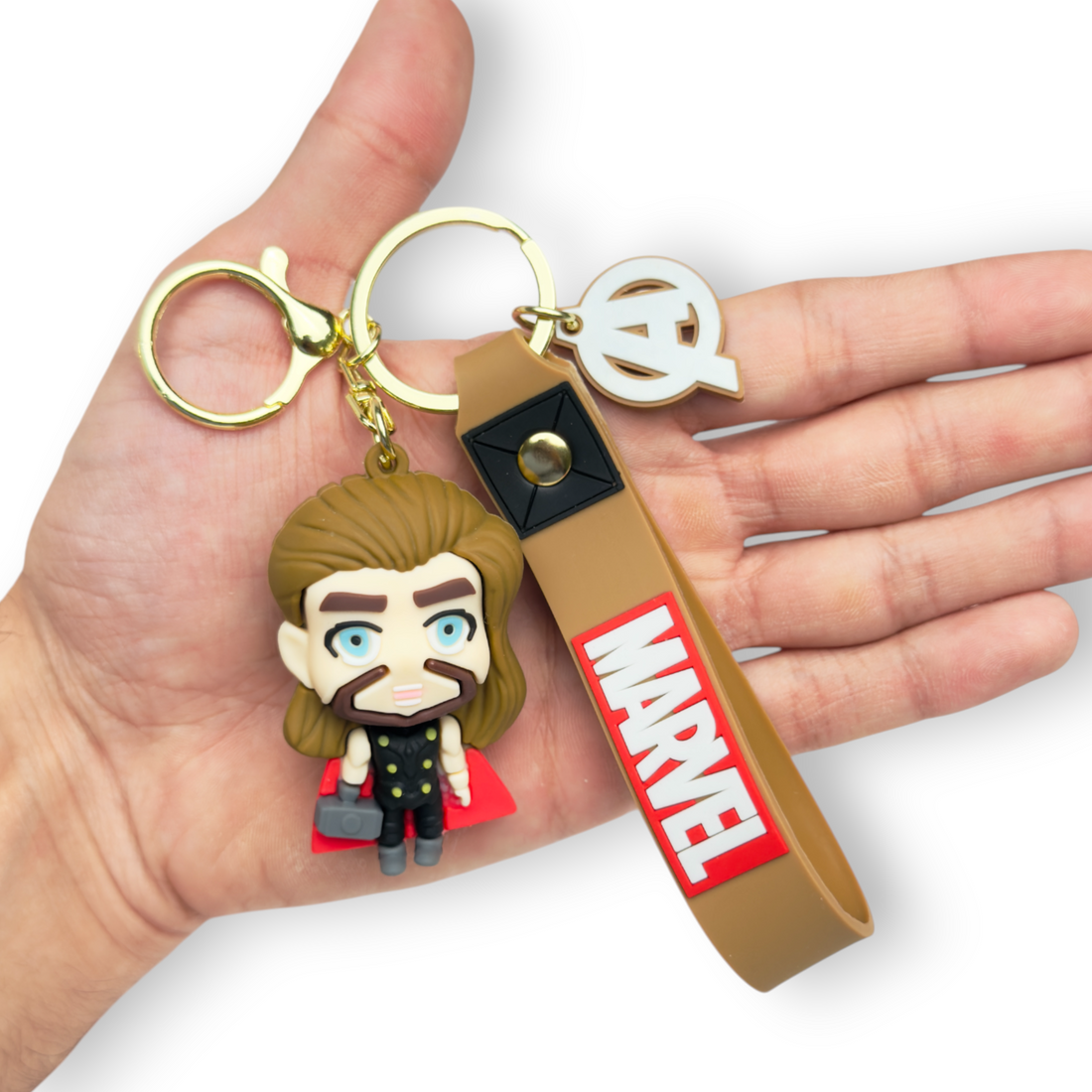 Mighty Thor Stormbreaker Marvel Keychain with Avengers Charm